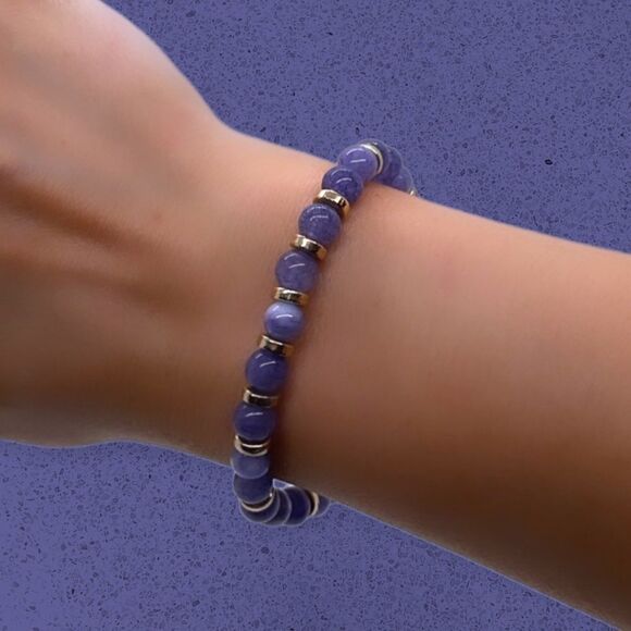 NWT Wool + Pepper Co. Sagittarius + Tanzanite Bracelet - Zodiac x Gemstone - Picture 10 of 12